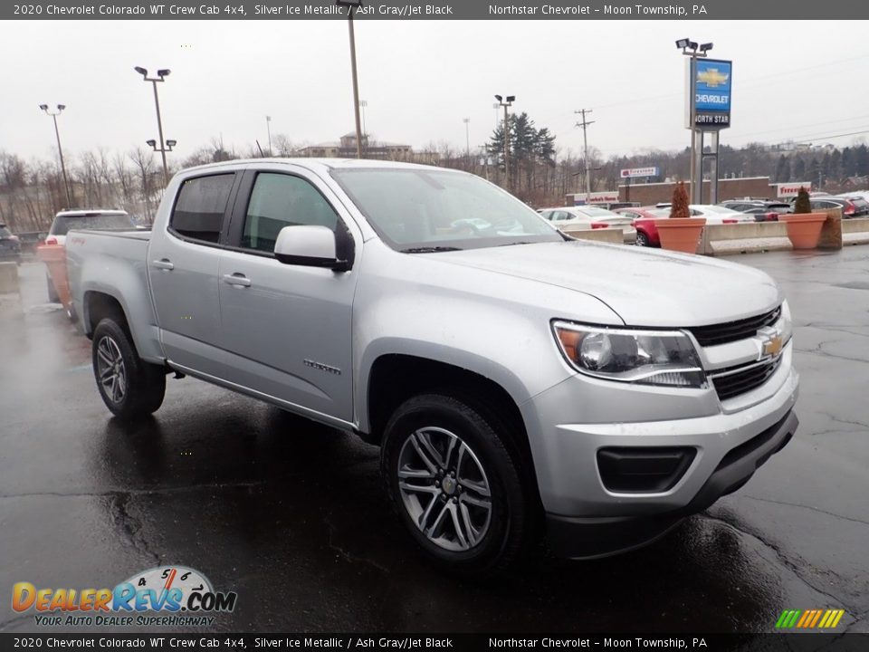 2020 Chevrolet Colorado WT Crew Cab 4x4 Silver Ice Metallic / Ash Gray/Jet Black Photo #10