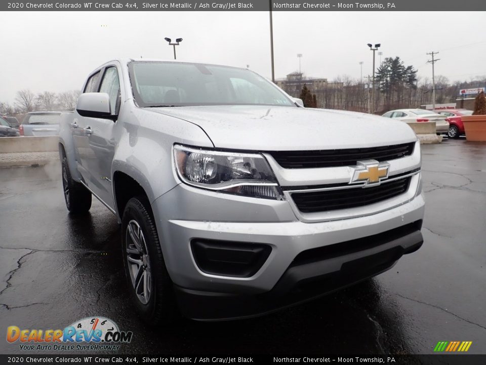 2020 Chevrolet Colorado WT Crew Cab 4x4 Silver Ice Metallic / Ash Gray/Jet Black Photo #11