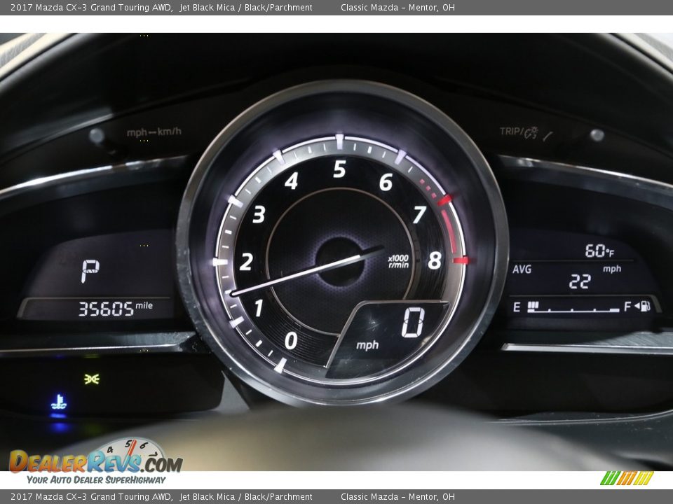 2017 Mazda CX-3 Grand Touring AWD Jet Black Mica / Black/Parchment Photo #8