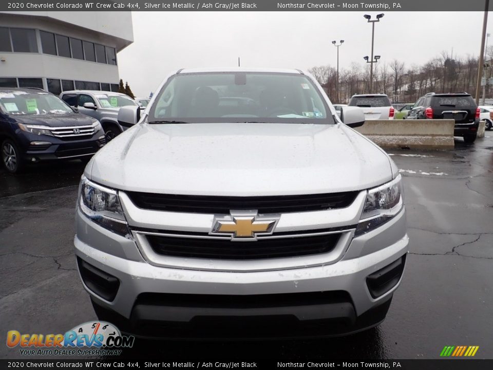 2020 Chevrolet Colorado WT Crew Cab 4x4 Silver Ice Metallic / Ash Gray/Jet Black Photo #12