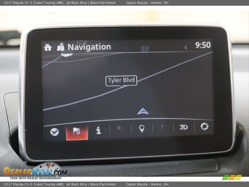 2017 Mazda CX-3 Grand Touring AWD Jet Black Mica / Black/Parchment Photo #10