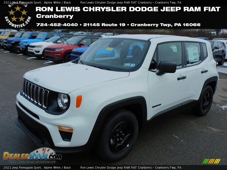 2021 Jeep Renegade Sport Alpine White / Black Photo #1