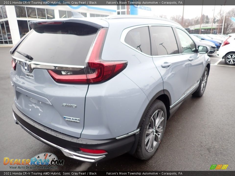 2021 Honda CR-V Touring AWD Hybrid Sonic Gray Pearl / Black Photo #6