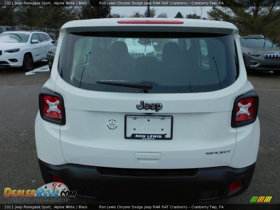 2021 Jeep Renegade Sport Alpine White / Black Photo #6