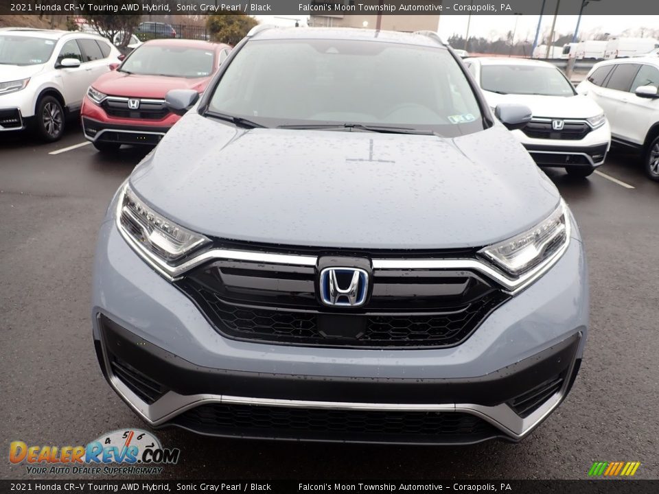 2021 Honda CR-V Touring AWD Hybrid Sonic Gray Pearl / Black Photo #8