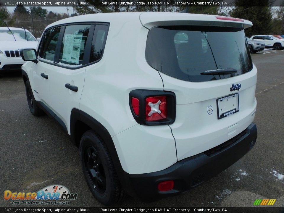 2021 Jeep Renegade Sport Alpine White / Black Photo #8