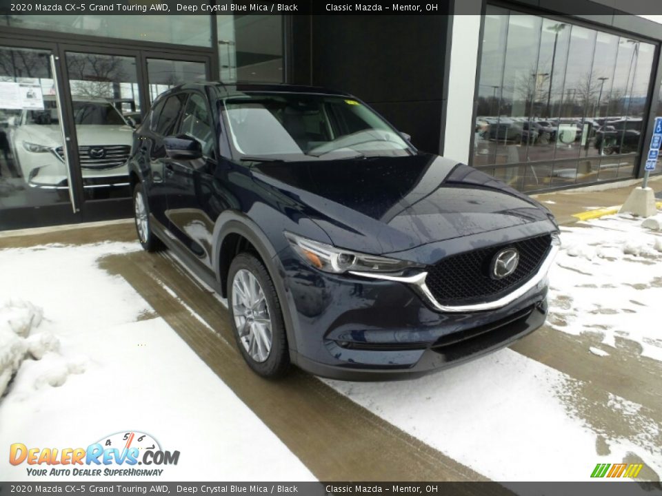 2020 Mazda CX-5 Grand Touring AWD Deep Crystal Blue Mica / Black Photo #4