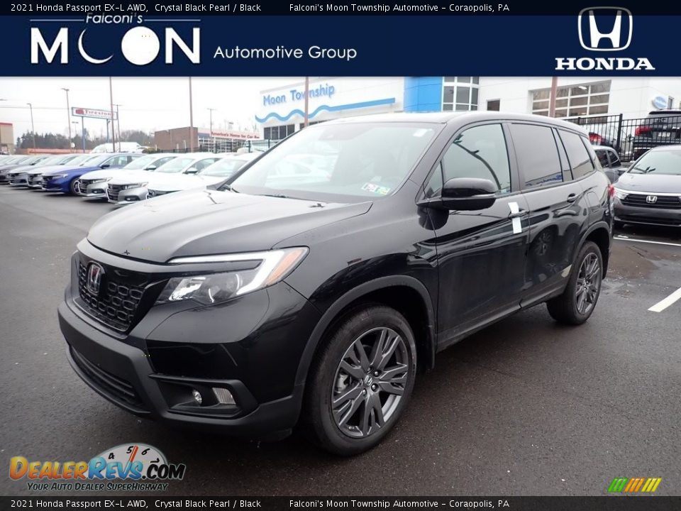 2021 Honda Passport EX-L AWD Crystal Black Pearl / Black Photo #1