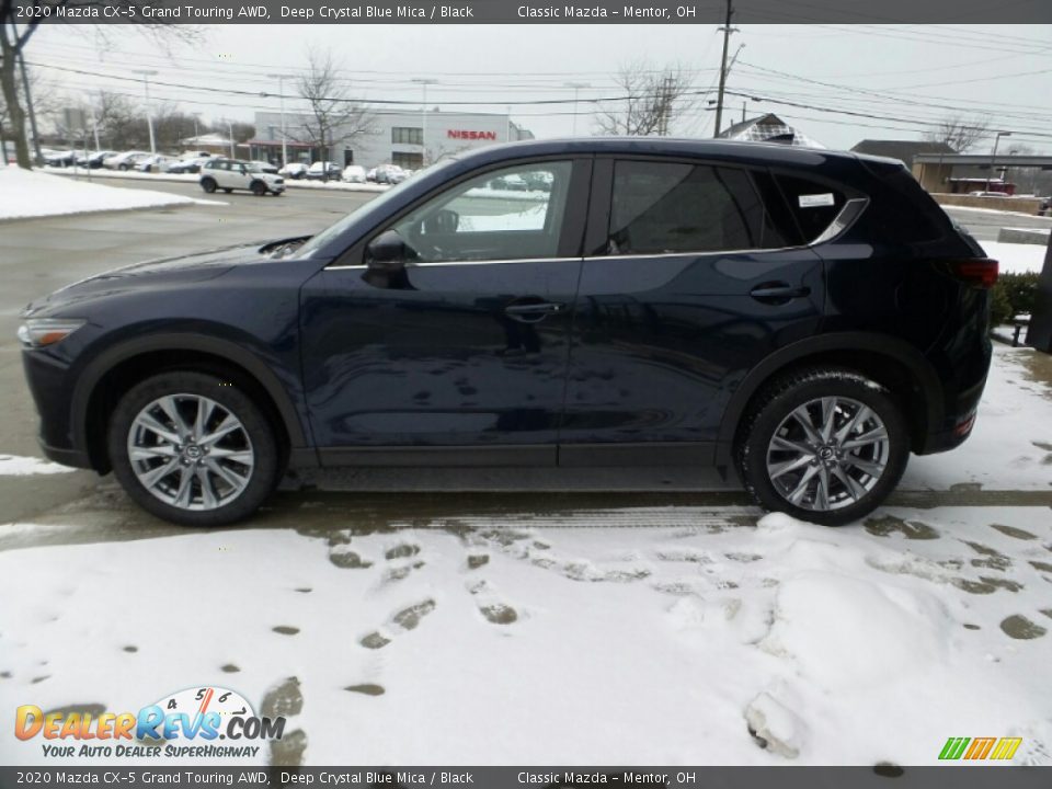 2020 Mazda CX-5 Grand Touring AWD Deep Crystal Blue Mica / Black Photo #2