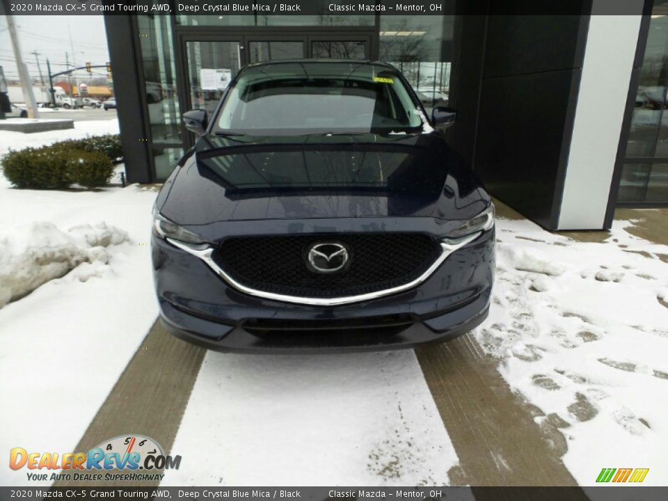 2020 Mazda CX-5 Grand Touring AWD Deep Crystal Blue Mica / Black Photo #3