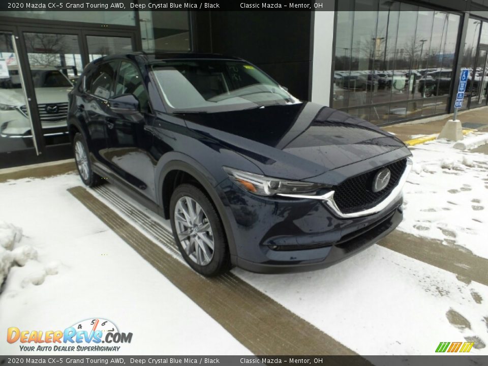 2020 Mazda CX-5 Grand Touring AWD Deep Crystal Blue Mica / Black Photo #4