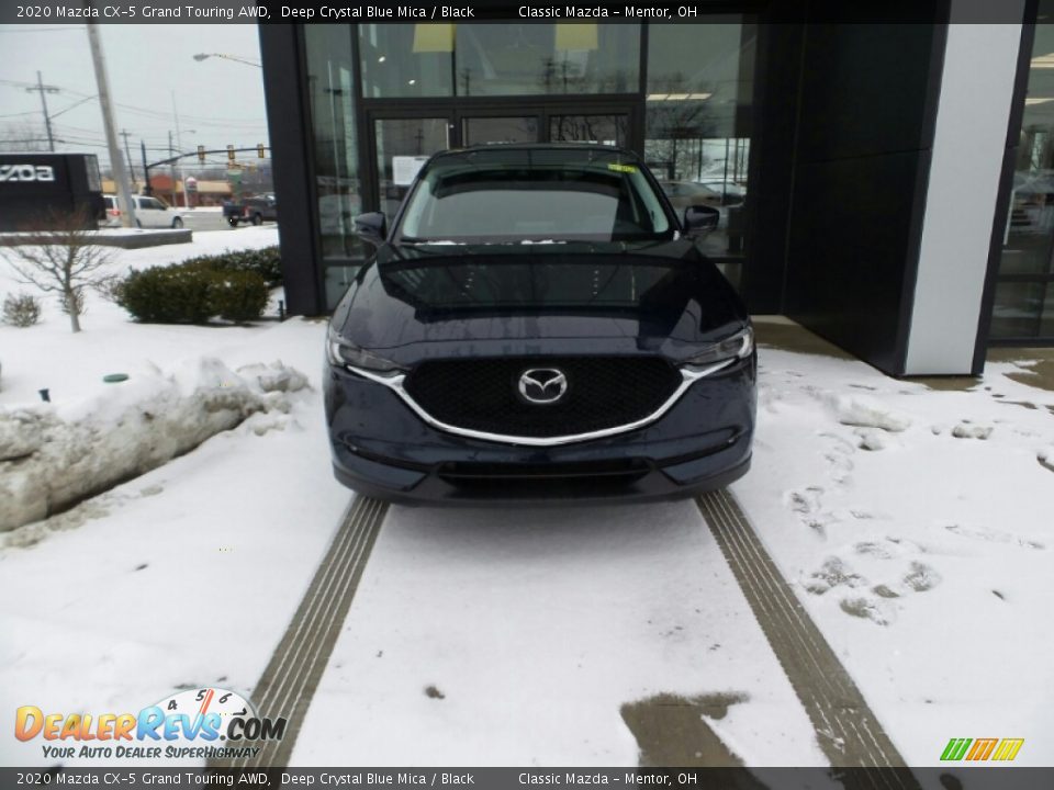 2020 Mazda CX-5 Grand Touring AWD Deep Crystal Blue Mica / Black Photo #3