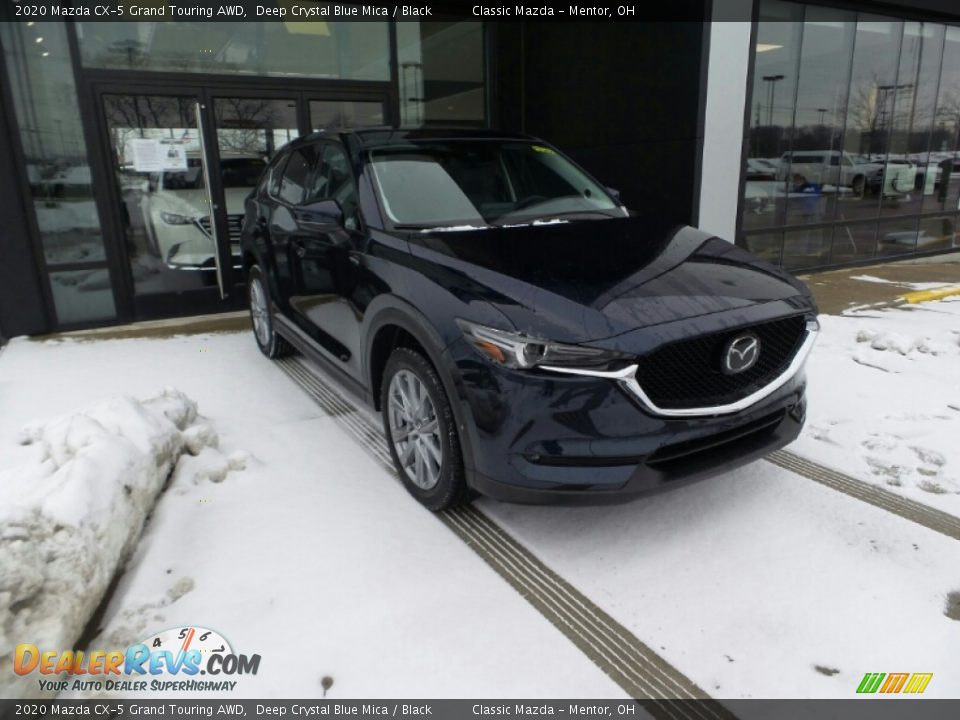 2020 Mazda CX-5 Grand Touring AWD Deep Crystal Blue Mica / Black Photo #4