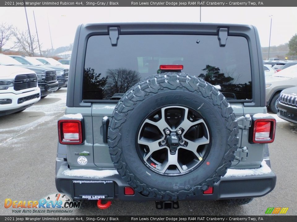 2021 Jeep Wrangler Unlimited Rubicon 4x4 Sting-Gray / Black Photo #6