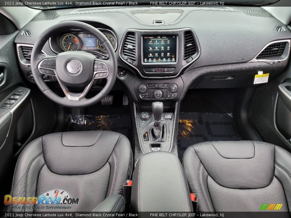 Black Interior - 2021 Jeep Cherokee Latitude Lux 4x4 Photo #6