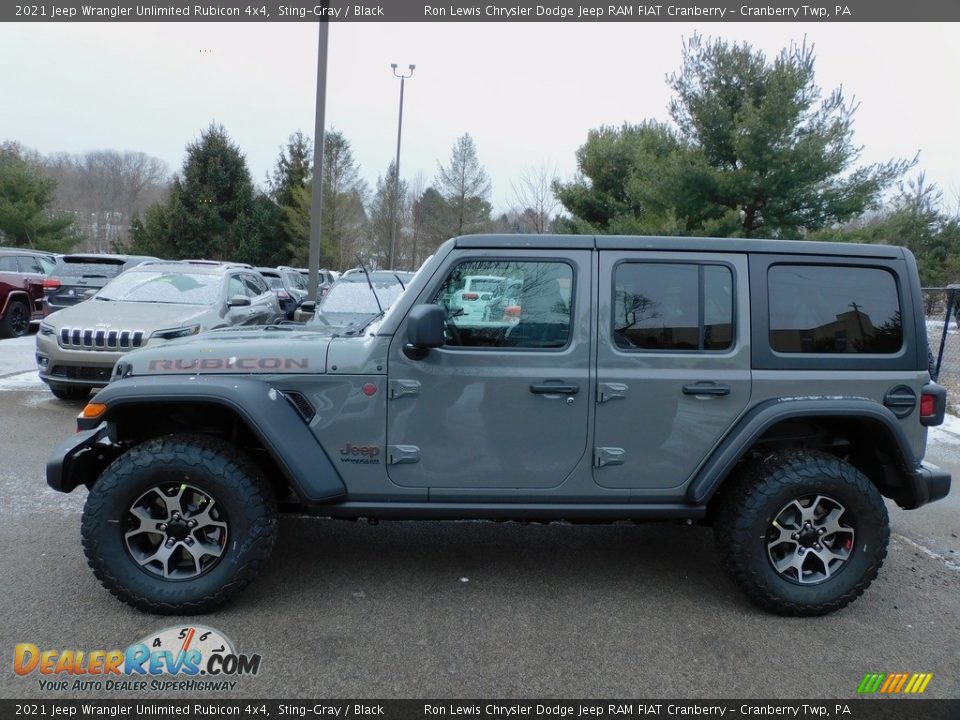 2021 Jeep Wrangler Unlimited Rubicon 4x4 Sting-Gray / Black Photo #9