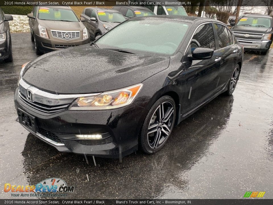 2016 Honda Accord Sport Sedan Crystal Black Pearl / Black Photo #2