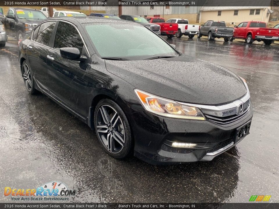 2016 Honda Accord Sport Sedan Crystal Black Pearl / Black Photo #4