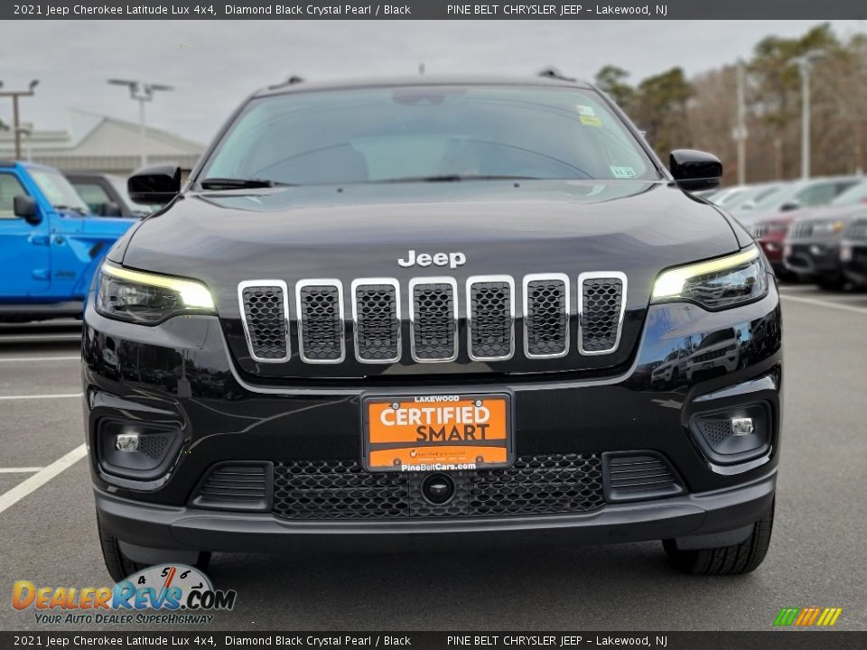 2021 Jeep Cherokee Latitude Lux 4x4 Diamond Black Crystal Pearl / Black Photo #15