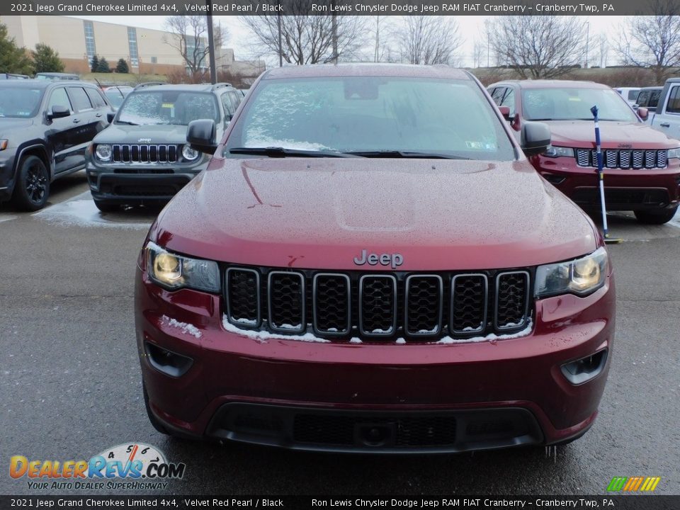 2021 Jeep Grand Cherokee Limited 4x4 Velvet Red Pearl / Black Photo #2