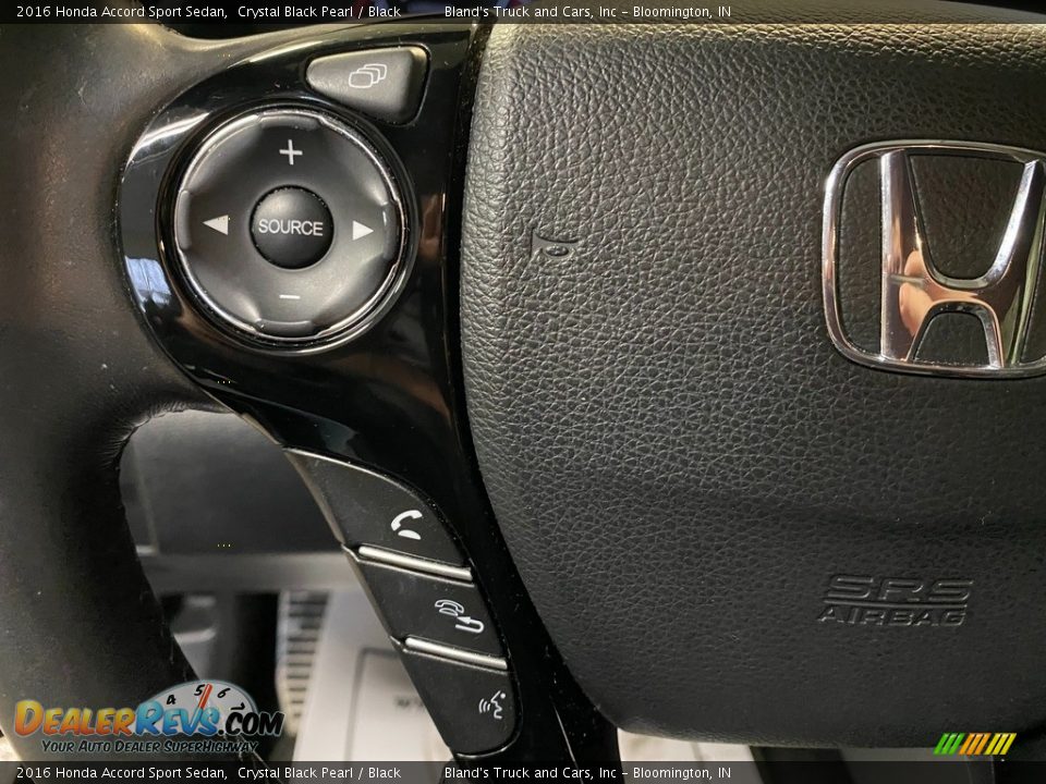 2016 Honda Accord Sport Sedan Crystal Black Pearl / Black Photo #15