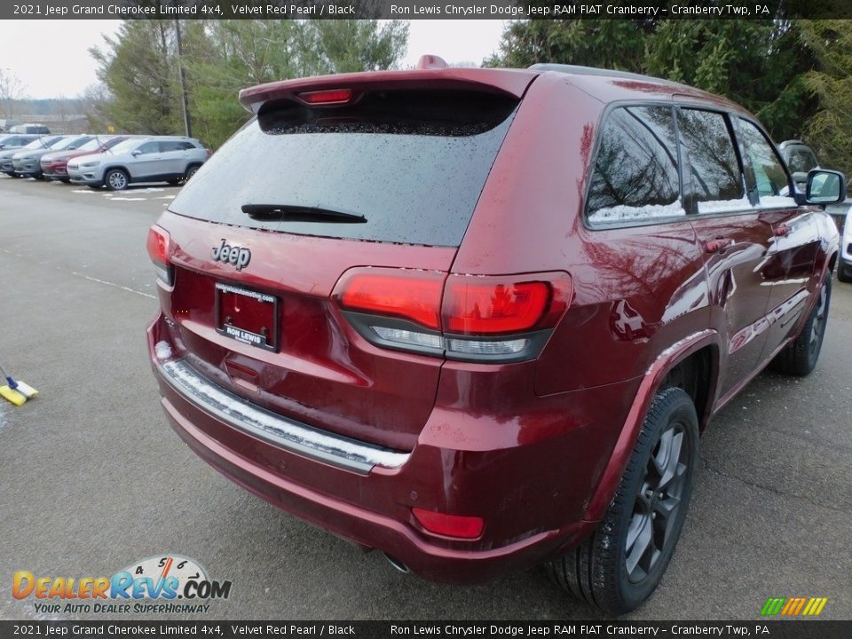 2021 Jeep Grand Cherokee Limited 4x4 Velvet Red Pearl / Black Photo #5