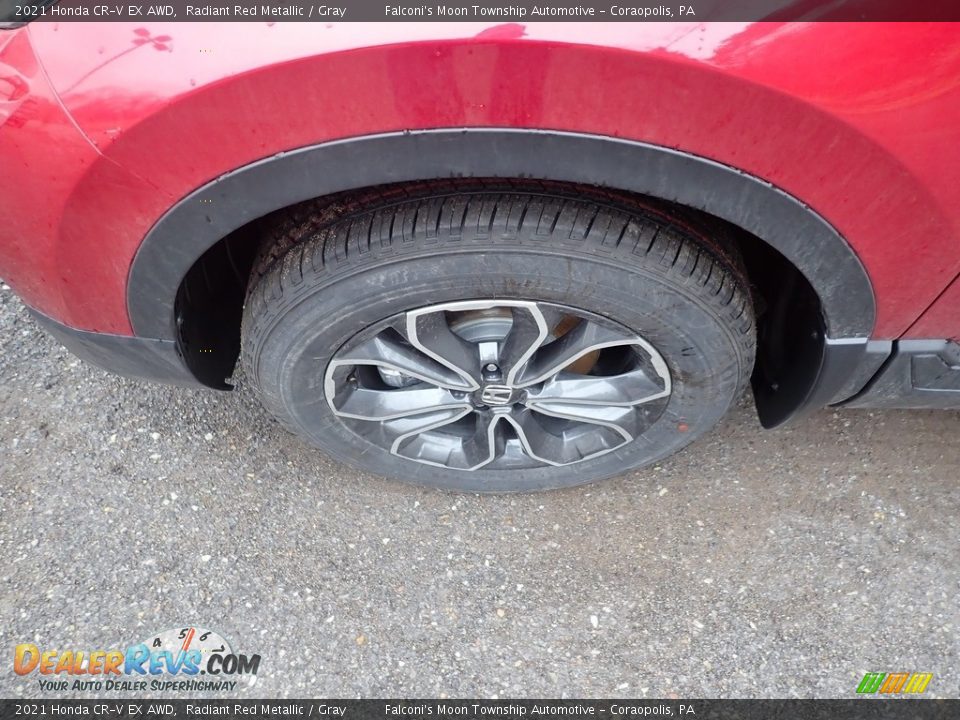 2021 Honda CR-V EX AWD Radiant Red Metallic / Gray Photo #2
