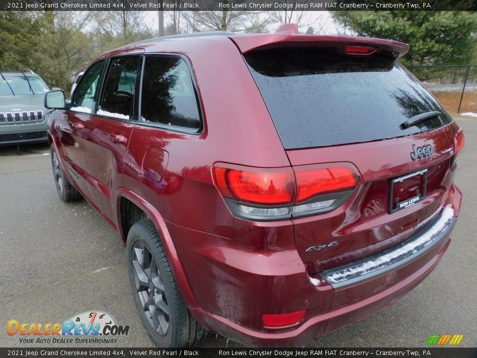 2021 Jeep Grand Cherokee Limited 4x4 Velvet Red Pearl / Black Photo #8