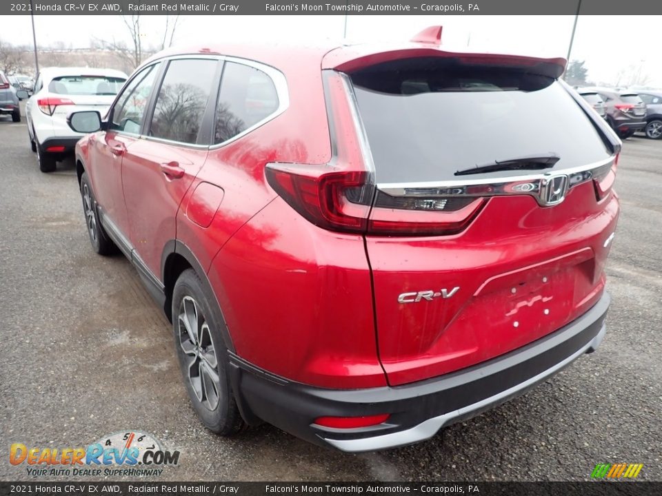 2021 Honda CR-V EX AWD Radiant Red Metallic / Gray Photo #3