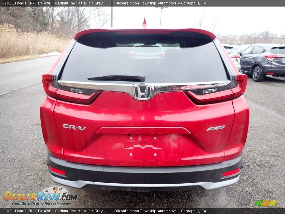 2021 Honda CR-V EX AWD Radiant Red Metallic / Gray Photo #4