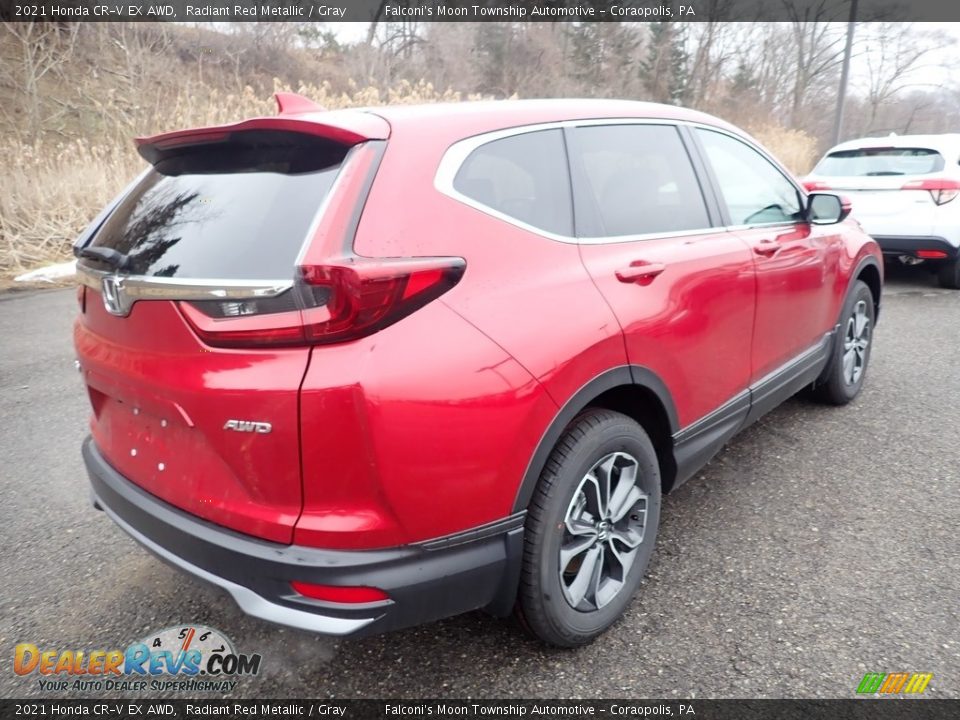 2021 Honda CR-V EX AWD Radiant Red Metallic / Gray Photo #5
