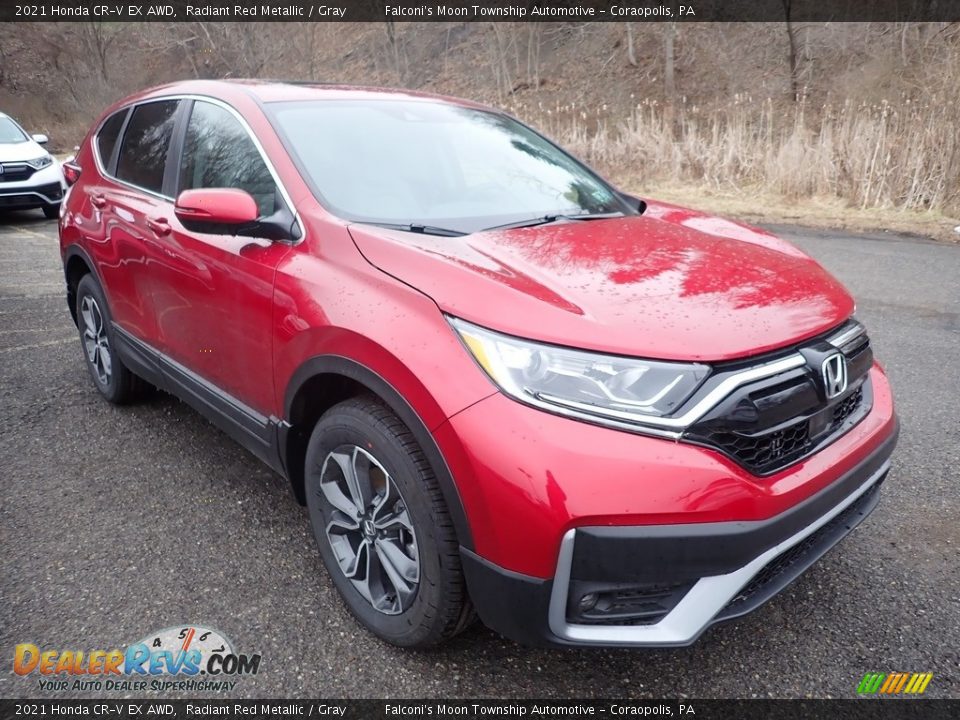 2021 Honda CR-V EX AWD Radiant Red Metallic / Gray Photo #6