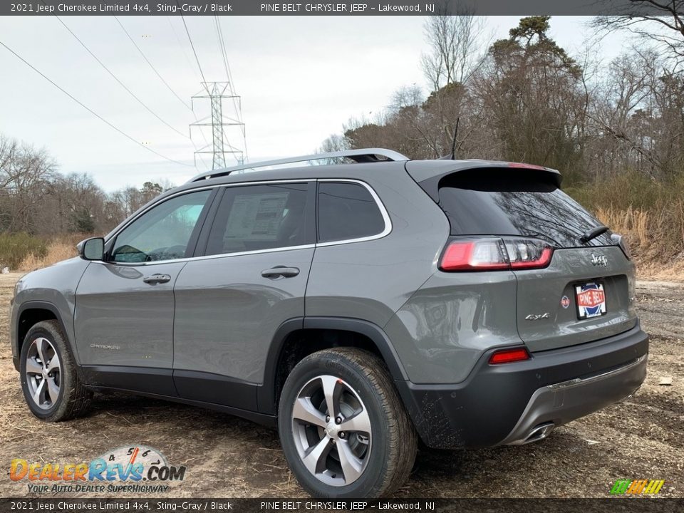 2021 Jeep Cherokee Limited 4x4 Sting-Gray / Black Photo #6