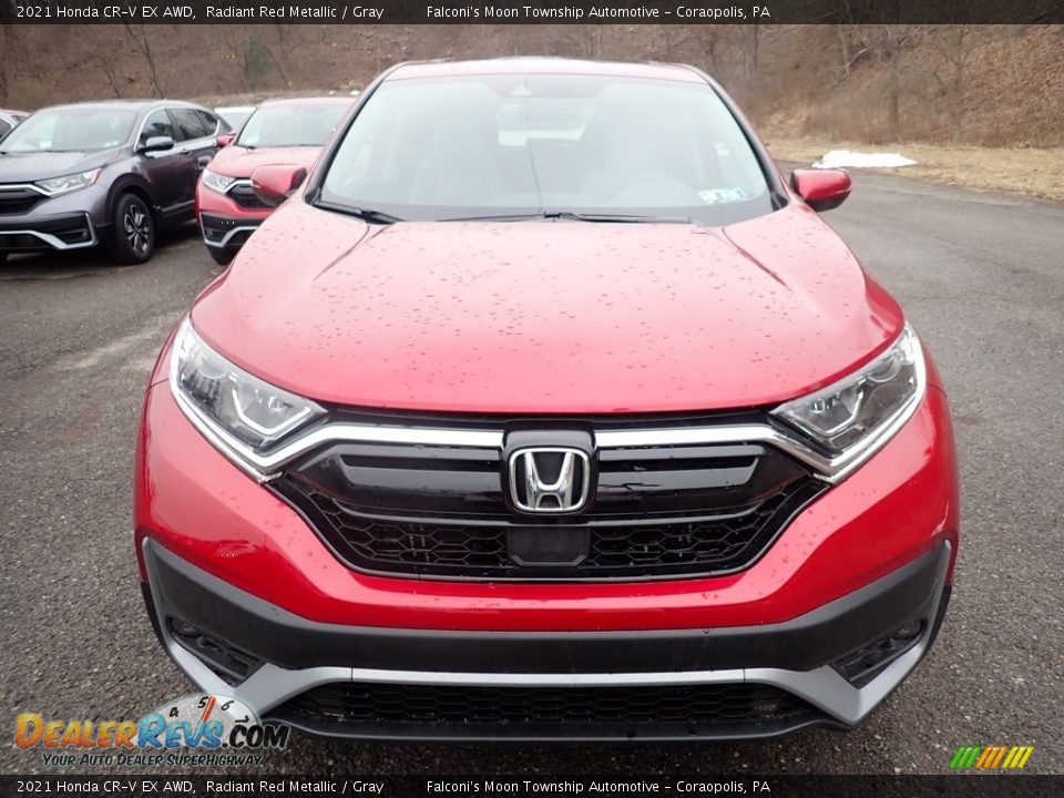 2021 Honda CR-V EX AWD Radiant Red Metallic / Gray Photo #7