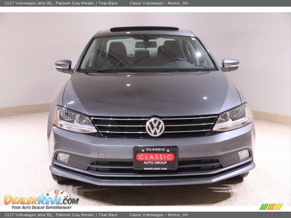 2017 Volkswagen Jetta SEL Platinum Gray Metallic / Titan Black Photo #2