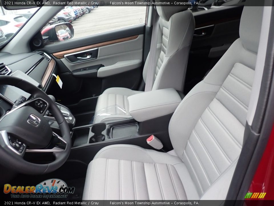 2021 Honda CR-V EX AWD Radiant Red Metallic / Gray Photo #8