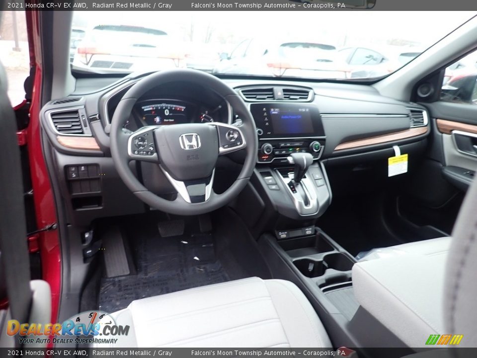 2021 Honda CR-V EX AWD Radiant Red Metallic / Gray Photo #10