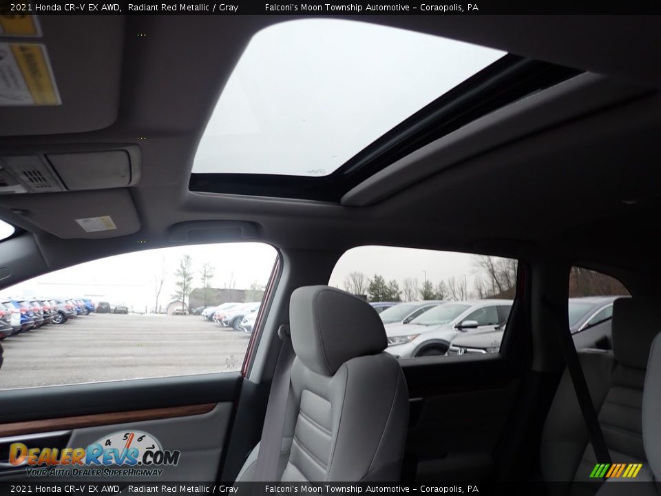 2021 Honda CR-V EX AWD Radiant Red Metallic / Gray Photo #13