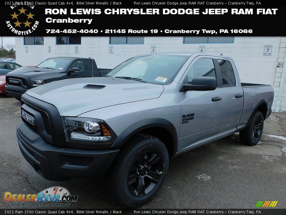 2021 Ram 1500 Classic Quad Cab 4x4 Billet Silver Metallic / Black Photo #1