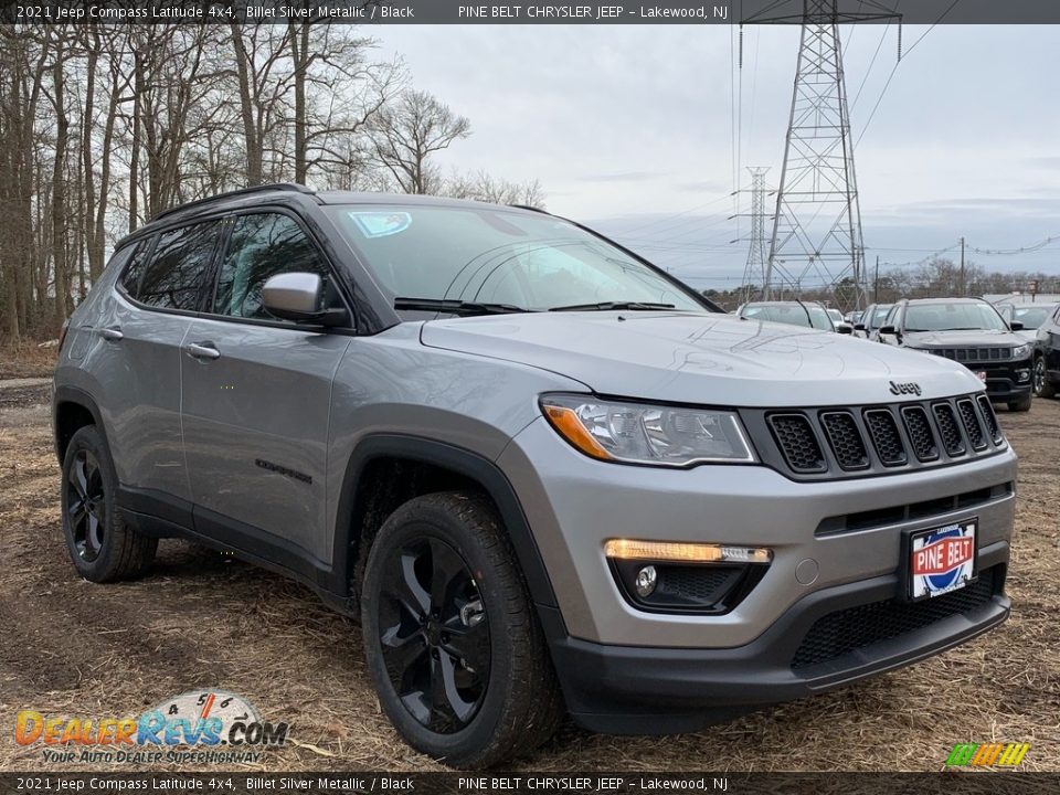 2021 Jeep Compass Latitude 4x4 Billet Silver Metallic / Black Photo #1