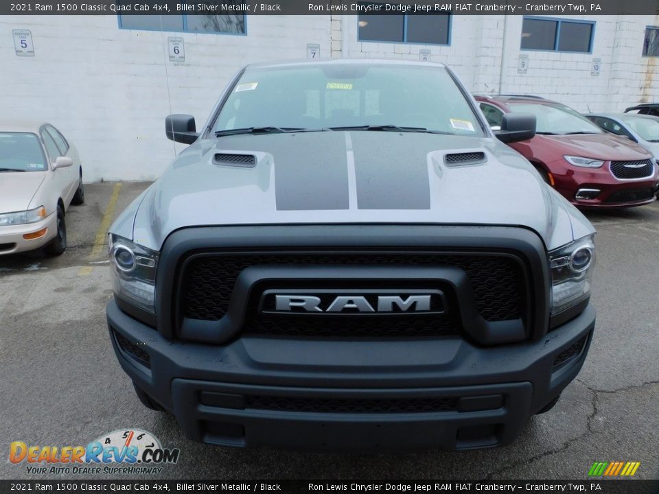 2021 Ram 1500 Classic Quad Cab 4x4 Billet Silver Metallic / Black Photo #2