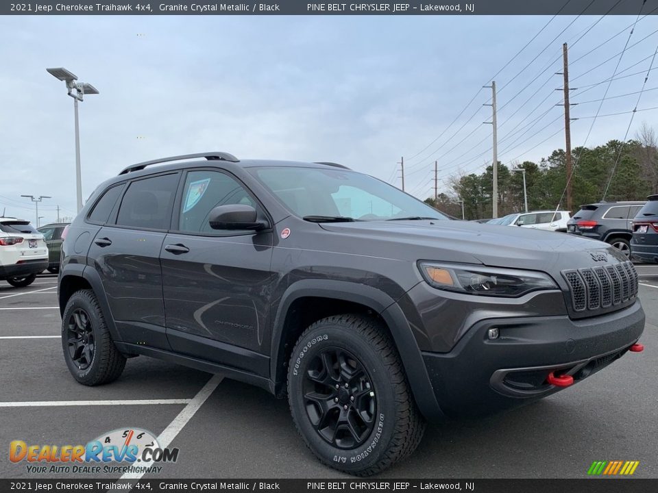 2021 Jeep Cherokee Traihawk 4x4 Granite Crystal Metallic / Black Photo #1