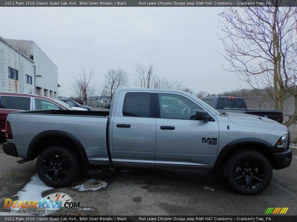 2021 Ram 1500 Classic Quad Cab 4x4 Billet Silver Metallic / Black Photo #4