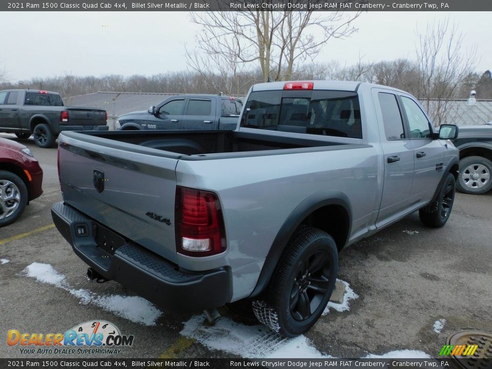 2021 Ram 1500 Classic Quad Cab 4x4 Billet Silver Metallic / Black Photo #5