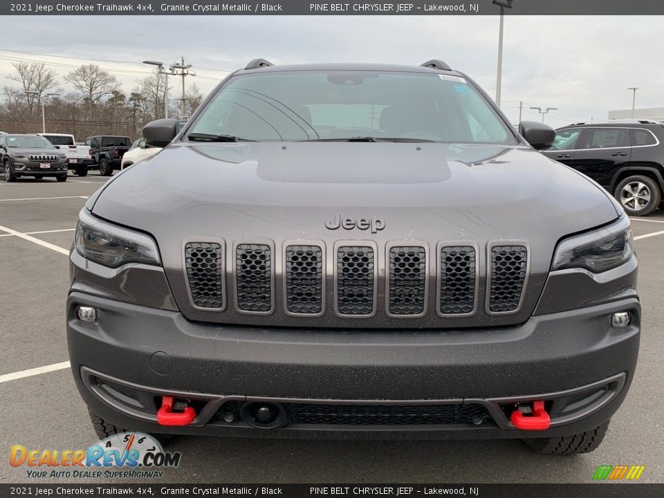 2021 Jeep Cherokee Traihawk 4x4 Granite Crystal Metallic / Black Photo #3