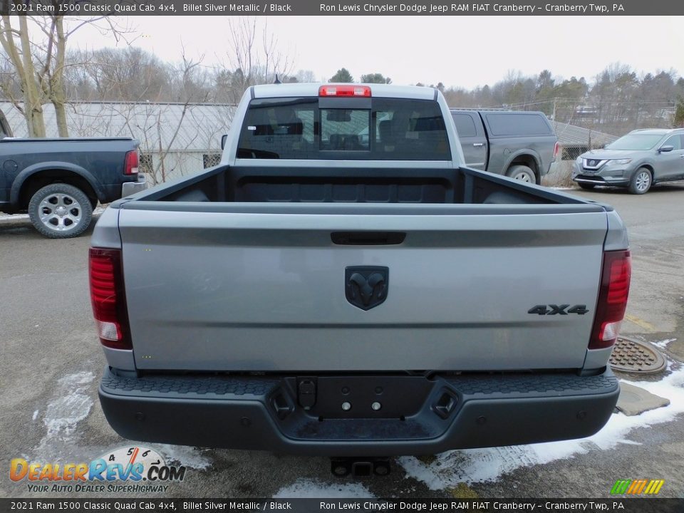 2021 Ram 1500 Classic Quad Cab 4x4 Billet Silver Metallic / Black Photo #6