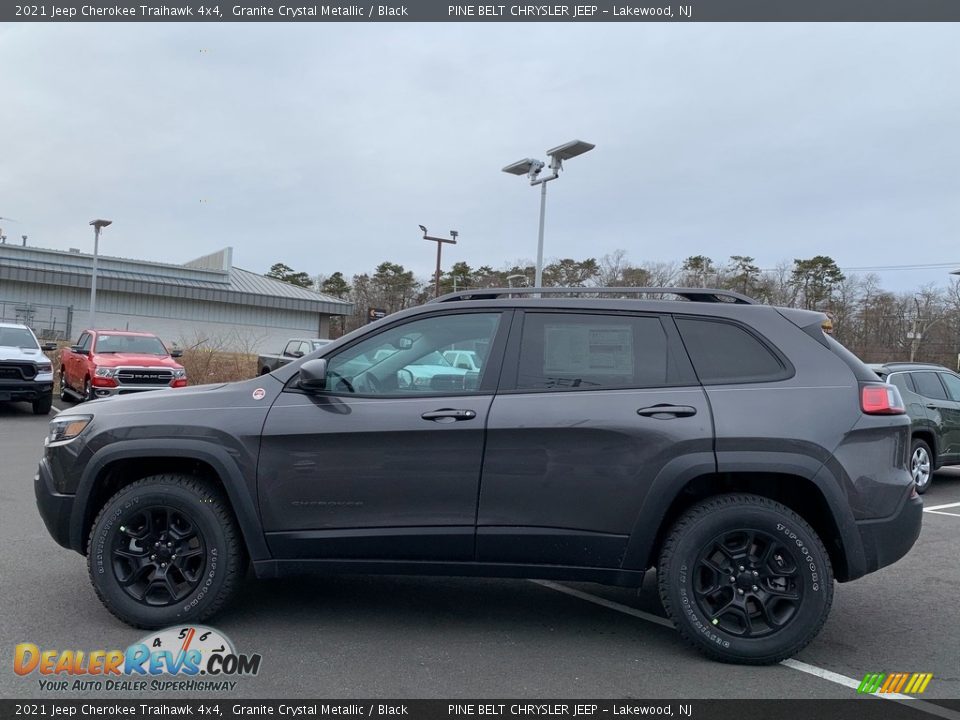 2021 Jeep Cherokee Traihawk 4x4 Granite Crystal Metallic / Black Photo #4