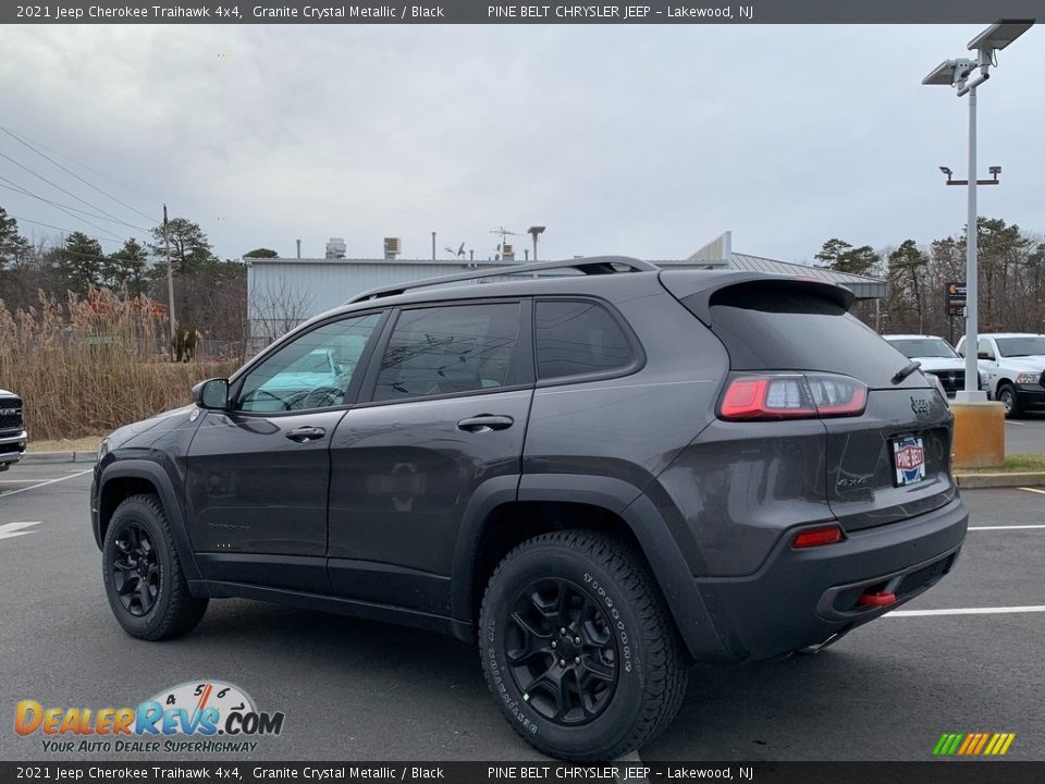 2021 Jeep Cherokee Traihawk 4x4 Granite Crystal Metallic / Black Photo #6