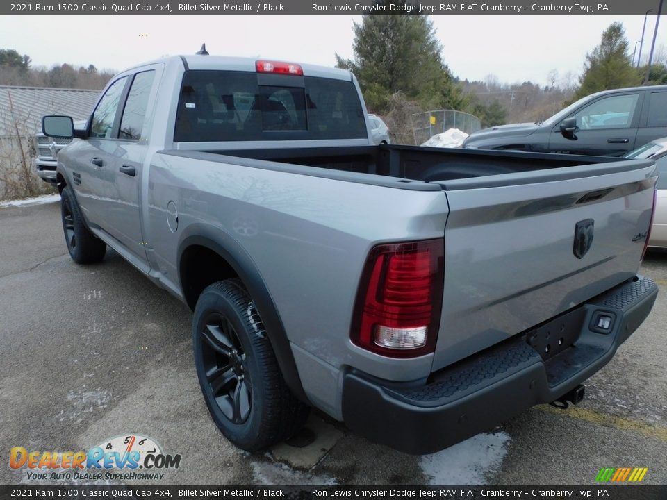 2021 Ram 1500 Classic Quad Cab 4x4 Billet Silver Metallic / Black Photo #8