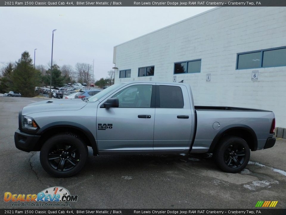 2021 Ram 1500 Classic Quad Cab 4x4 Billet Silver Metallic / Black Photo #9